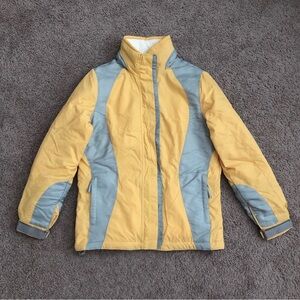 Old Navy Winter Outerwear Snow Jacket Yellow Gray XS